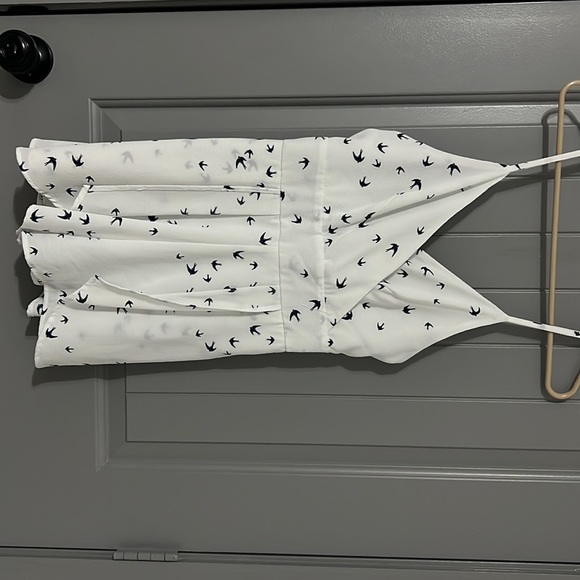 White and navy blue jumpsuit. - Picture 2 of 2